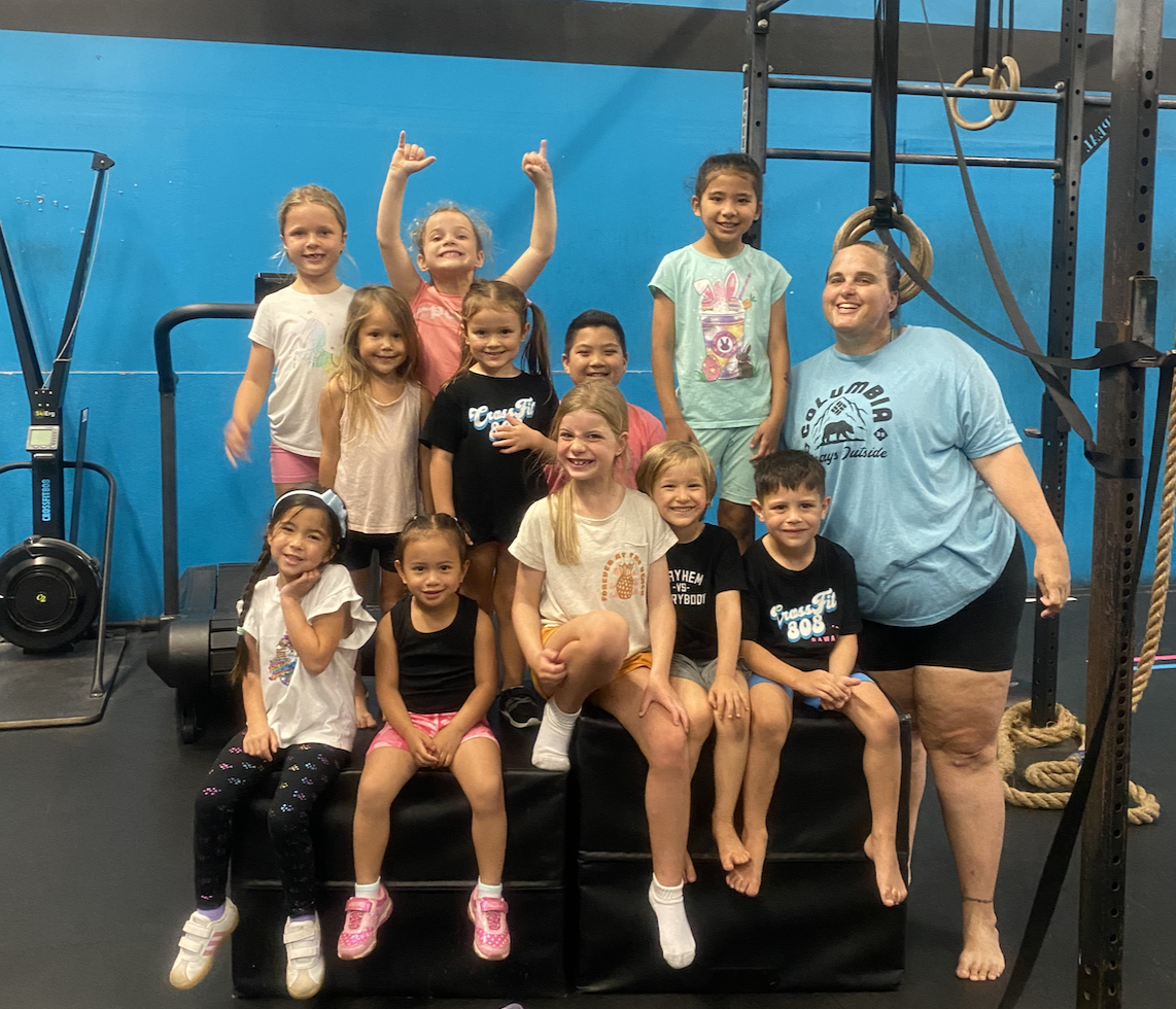 Keiki with coach Kate